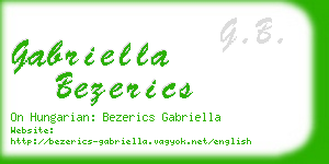 gabriella bezerics business card